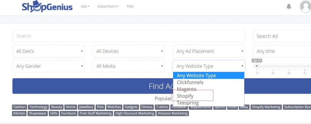 20190402102121 1024x408 - Facebook Spy广告宣传敌人分析专用工具和Shopify选款软件强烈推荐: ShopGenius-独立站-谷歌优化